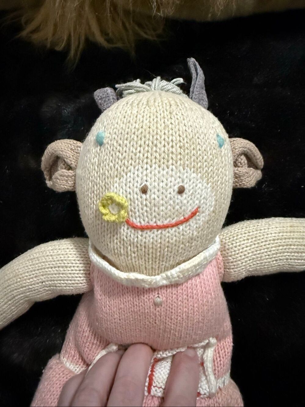 Blabla Claire the cow goat 20" plush knit doll stuffed animal Peru